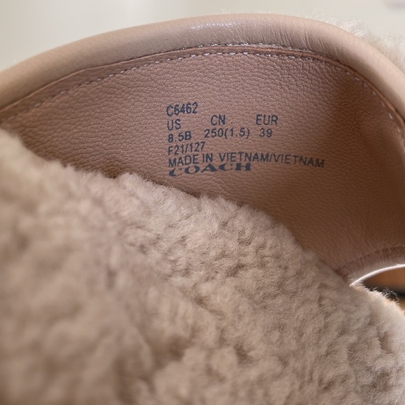 Coach shearling buckle mule - NWT - Picture 10 of 10